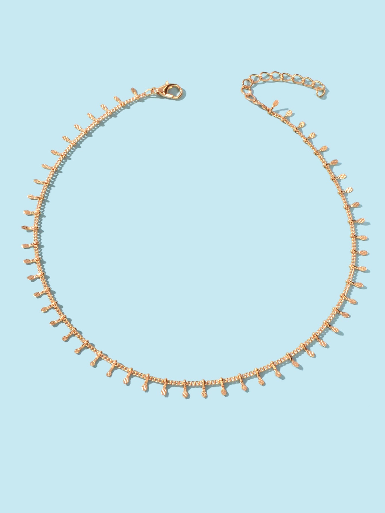 Classic Dainty Thin Charm Choker Gold Short Chain Necklaces Minimalist Jewellery-1