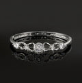 925 Sterling Silver LAYERED Bangle Featuring 13 Crystals by Swarovski®